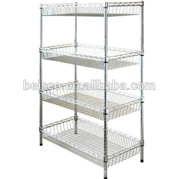 High quality Chrome Wire shelving wire shelf rack chromed shelving unit